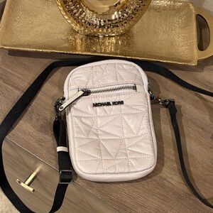 Michael Kors Quilted Cream Crossbody Bag